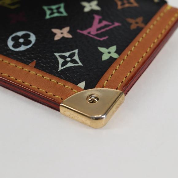LOUIS VUITTON Multicolor Pochette Cles Coin Purse Black M13664 LV Auth 131839V - Picture 14 of 16